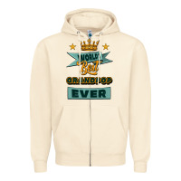 Sandshell world's best grandpop ever Zipper Hoodie - Jasminsmagicworld