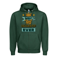Sports Green world's best grandpop ever Zipper Hoodie - Jasminsmagicworld