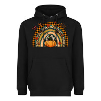 Black Fall rainbow pumpkin Heavyweight Hoodie - NancyCooperArtShop