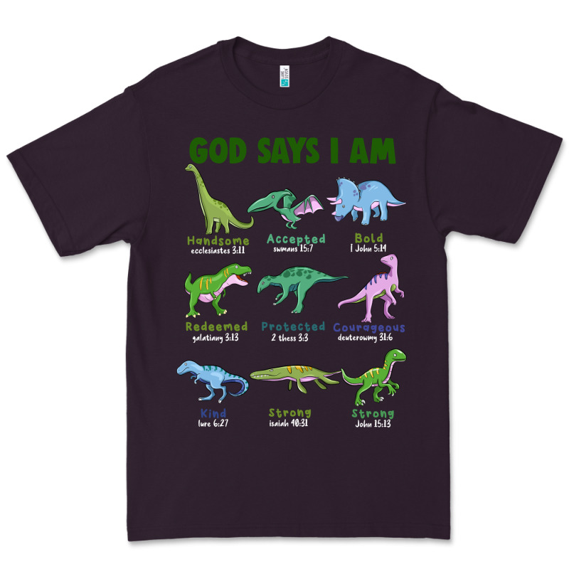 God Says I Am Dinosaurs Premium Tee by JahusDesignShop | Teevron