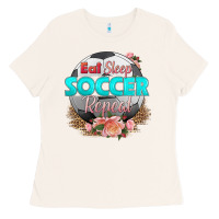 Bone eat sleep soccer repeat Ladies Tee - HRA Design Shop