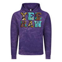 Cloud Purple western sunflowers turquoise leopard yee haw Vintage Hoodie - BarkalooDesign