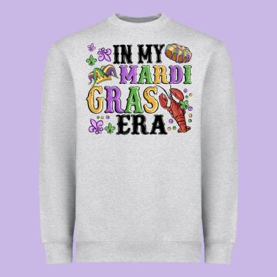 In My Mardi Gras Era Heavyweight Sweatshirt Designed By Maliassmallbusiness