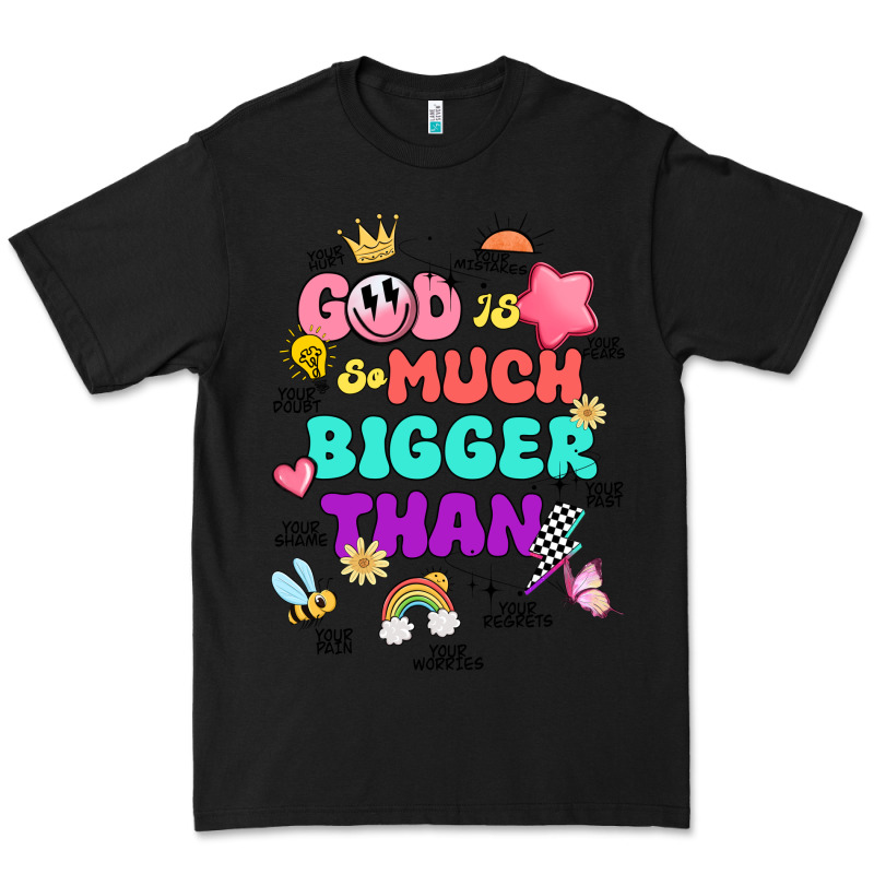God Is Bigger Design Premium Tee by JahusDesignShop | Teevron