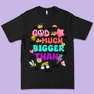 God Is Bigger Design Premium Tee Designed By Jahusdesignshop