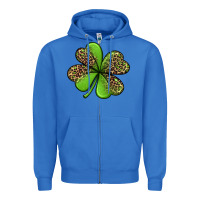 True Royal leopard shamrock Zipper Hoodie - Jasminsmagicworld