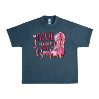 Midnight Navy give cancer the boot Urban Heavy Tee - MaliasSmallBusiness