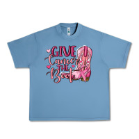 Pebble Blue give cancer the boot Urban Heavy Tee - MaliasSmallBusiness