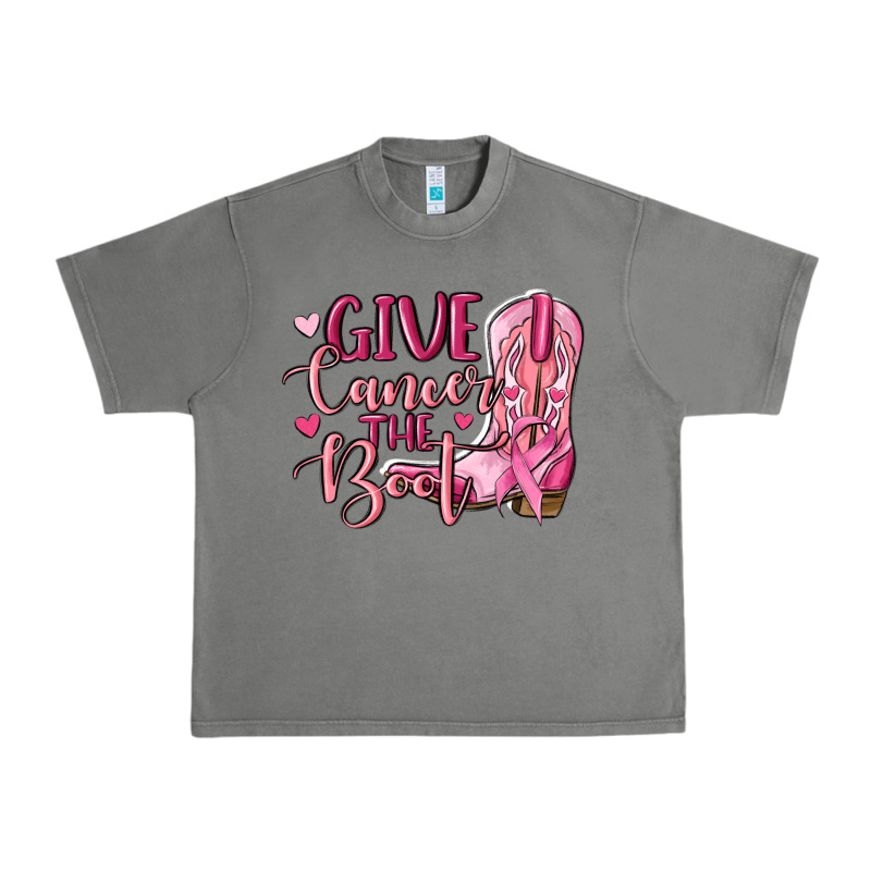 Give Cancer The Boot Urban Heavy Tee by MaliasSmallBusiness | Teevron