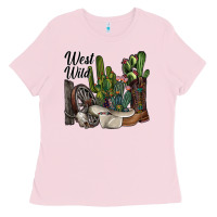 Bubblegum Pink west wild Ladies Tee - SublimationCraftShop