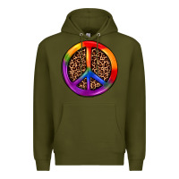 Army Green peace sign pride Premium Hoodie - JahusDesignShop