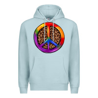 Blue Mist peace sign pride Premium Hoodie - JahusDesignShop