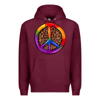 Burgundy peace sign pride Premium Hoodie - JahusDesignShop