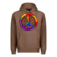 Chestnut peace sign pride Premium Hoodie - JahusDesignShop