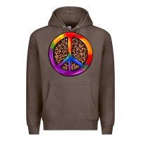 Coffee peace sign pride Premium Hoodie - JahusDesignShop