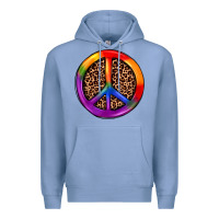 Colony Blue peace sign pride Premium Hoodie - JahusDesignShop