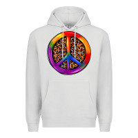 Dove Grey peace sign pride Premium Hoodie - JahusDesignShop