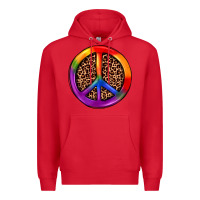 Red peace sign pride Premium Hoodie - JahusDesignShop