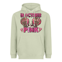 Matcha in october we wear pink skeleton Heavyweight Hoodie - texasbilliewilder