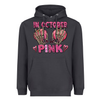 Smoke in october we wear pink skeleton Heavyweight Hoodie - texasbilliewilder