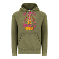 Vintage Olive the queen is 30 long live the queen Vintage Hoodie - Jasminsmagicworld