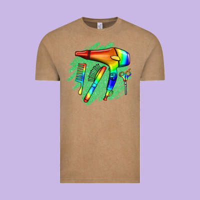 Hairdresser Vintage Tee Designed By Jasminsmagicworld