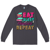 Smoke eat sleep manicure repeat Long Sleeve Tee - NancyCooperArtShop