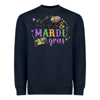 Navy thick thighs mardi gras Heavyweight Sweatshirt - MaliasSmallBusiness