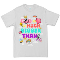 Dove Grey god is bigger design Premium Tee - JahusDesignShop