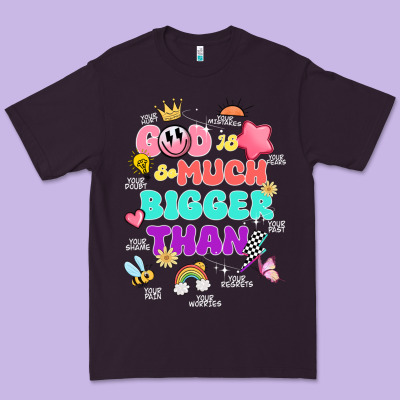 God Is Bigger Design Premium Tee Designed By Jahusdesignshop
