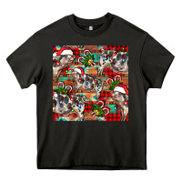 Asphalt christmas pig  aztec Heavy Core Tee - FaDigitalArtStudio