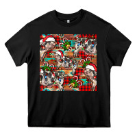 Black christmas pig  aztec Heavy Core Tee - FaDigitalArtStudio