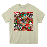 Mossy christmas pig  aztec Heavy Core Tee - FaDigitalArtStudio