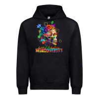Black Embrace neurodiversity Urban Hoodie - FaDigitalArtStudio
