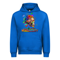 Cobalt Embrace neurodiversity Urban Hoodie - FaDigitalArtStudio