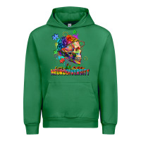 Emerald Embrace neurodiversity Urban Hoodie - FaDigitalArtStudio