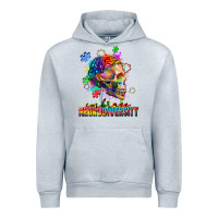 Heather Grey Embrace neurodiversity Urban Hoodie - FaDigitalArtStudio