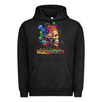 Pigment Black Embrace neurodiversity Urban Hoodie - FaDigitalArtStudio