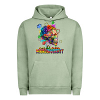 Pigment Oil Green Embrace neurodiversity Urban Hoodie - FaDigitalArtStudio