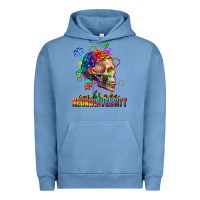 Pigment Pebble Blue Embrace neurodiversity Urban Hoodie - FaDigitalArtStudio