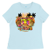 Baby Blue summer vibes2 Ladies Tee - JahusDesignShop