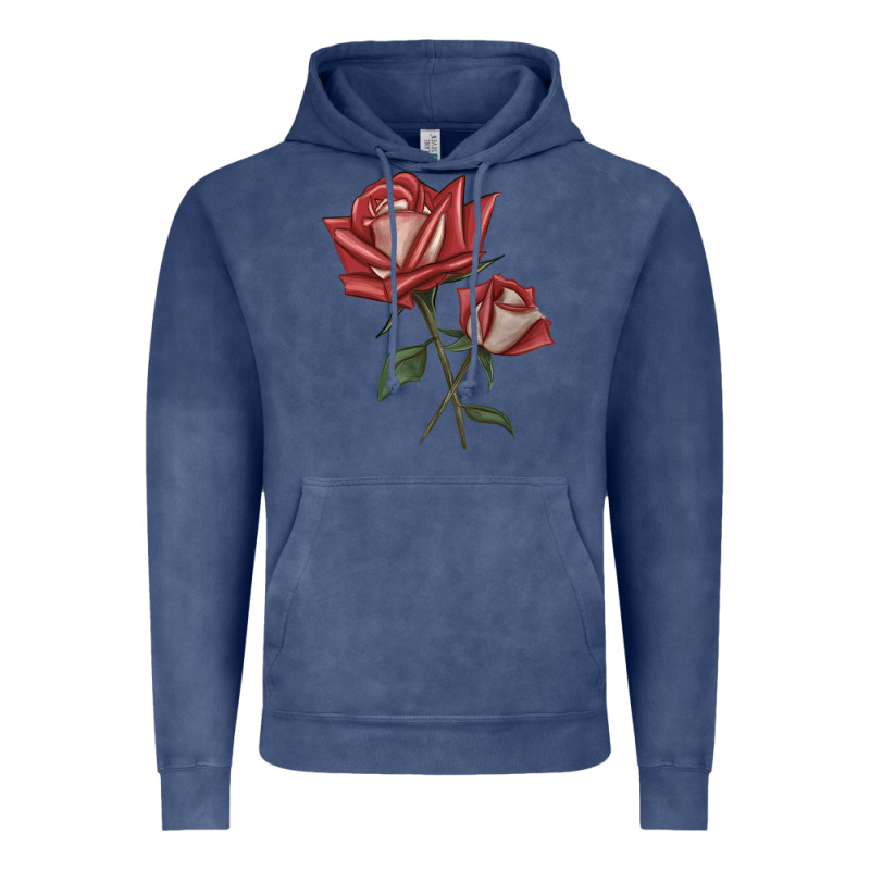 Love Rose Grandiflora Rose Vintage Hoodie by LillyAllenDesigns | Teevron
