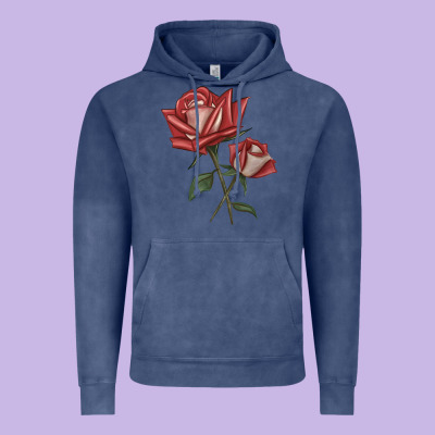 Love Rose Grandiflora Rose Vintage Hoodie Designed By Lillyallendesigns