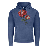 Vintage Denim love rose grandiflora rose Vintage Hoodie - LillyAllenDesigns