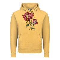 Vintage Mustard love rose grandiflora rose Vintage Hoodie - LillyAllenDesigns