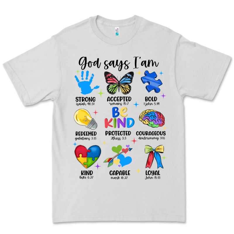 God Says I Am Autism Premium Tee by JahusDesignShop | Teevron
