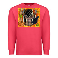 Cardinal crow and deer hunting fall camouflage Premium Sweatshirt - TumblerDesignByShophia