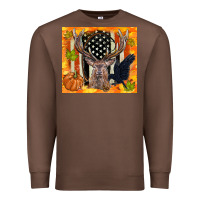 Chestnut crow and deer hunting fall camouflage Premium Sweatshirt - TumblerDesignByShophia