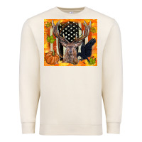 Sandshell crow and deer hunting fall camouflage Premium Sweatshirt - TumblerDesignByShophia