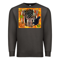 Smoke crow and deer hunting fall camouflage Premium Sweatshirt - TumblerDesignByShophia